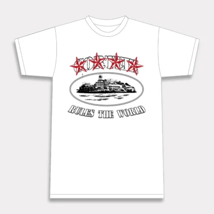 Corteiz 4Starz Alcatraz T-shirt White