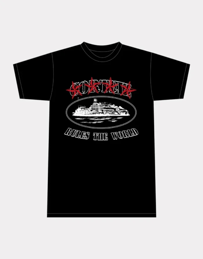 CORTEIZ 4STARZ ALCATRAZ T-SHIRT BLACK