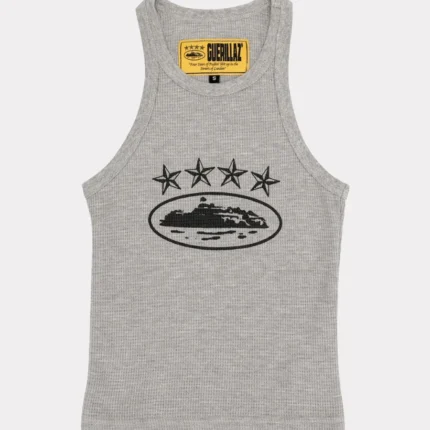 Corteiz 4Starz Alcatraz Womens Tank Top Grey