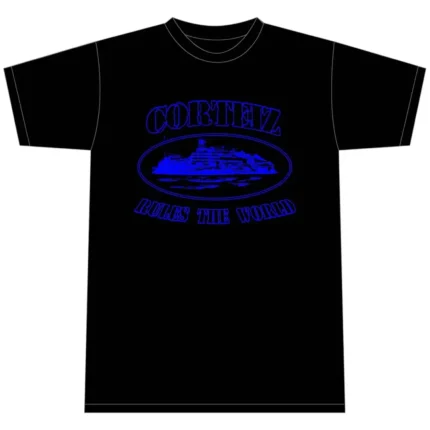 Corteiz Alcatraz T-shirt Black/Blue