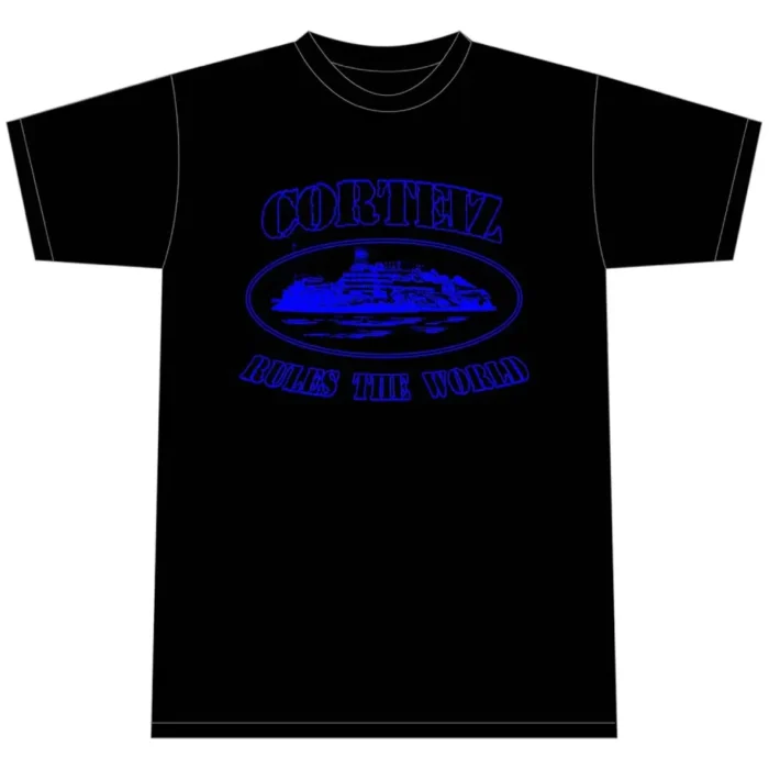 Corteiz Alcatraz T-shirt Black/Blue