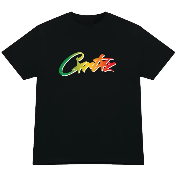 Corteiz Allstarz Gradient Carni T-shirt Black