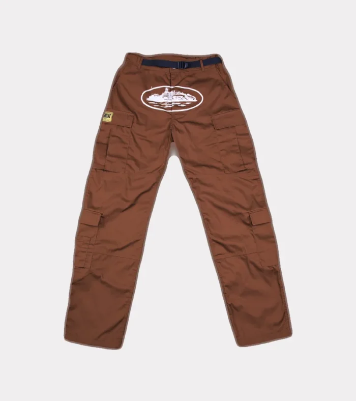 Corteiz Guerillaz* Cargo Pants Brown