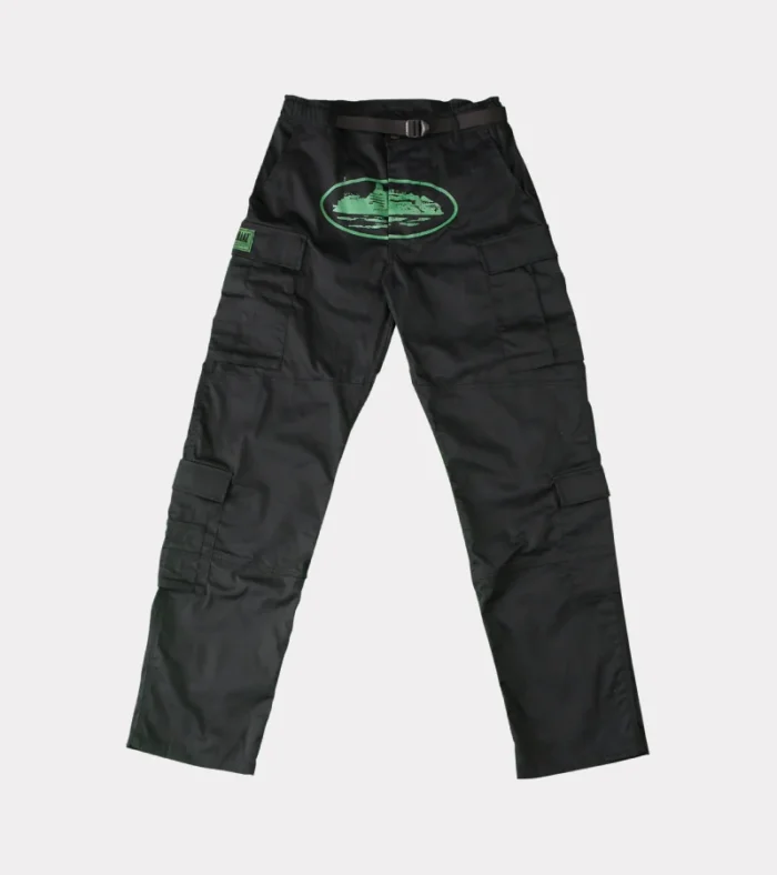 Corteiz Mula Guerillaz Cargos Black/Green