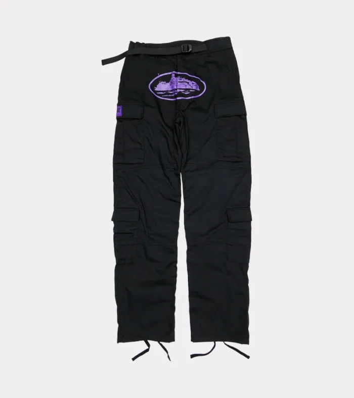 Corteiz Purp Guerillaz Cargos Black/Purple