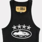 Corteiz 4Starz Alcatraz Womens Tank Top Black