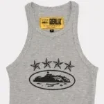 Corteiz 4Starz Alcatraz Womens Tank Top Grey