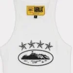 Corteiz 4Starz Alcatraz Womens Tank Top White