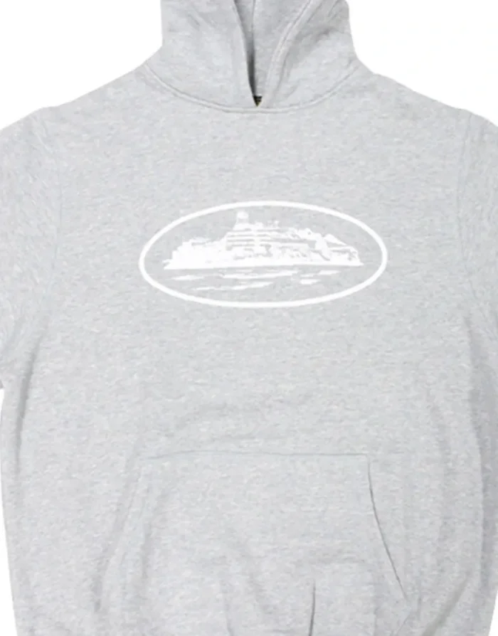 Corteiz Alcatraz Hoodie Grey