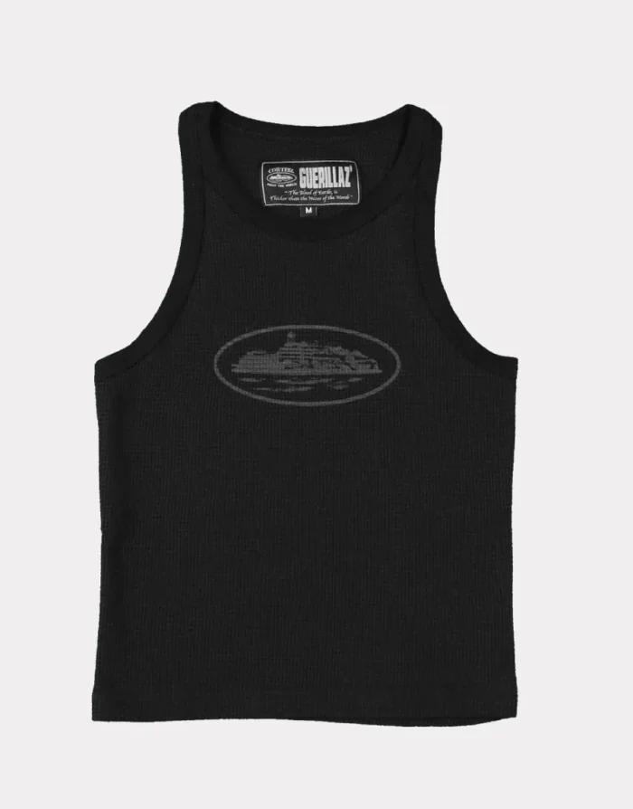 Corteiz Womens Guerillaz* Tank Top Triple Black