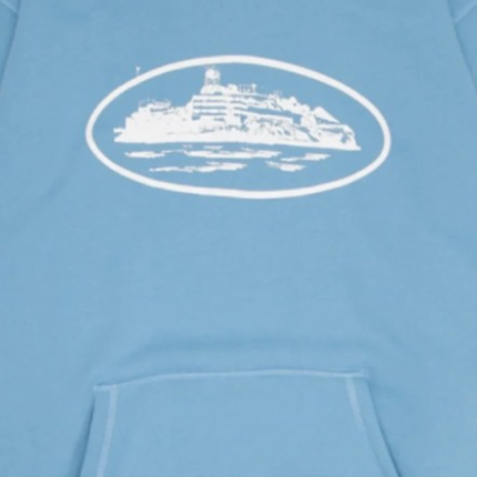 Corteiz Alcatraz Hoodie Blue