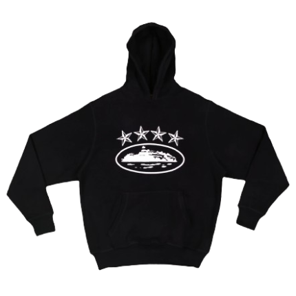 Corteiz 4Starz Alcatraz Hoodie Black